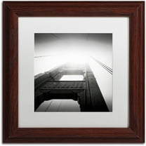 Trademark Fine Art "The Crossing" Canvas Art by Dave MacVicar, White Matte, Wood Frame