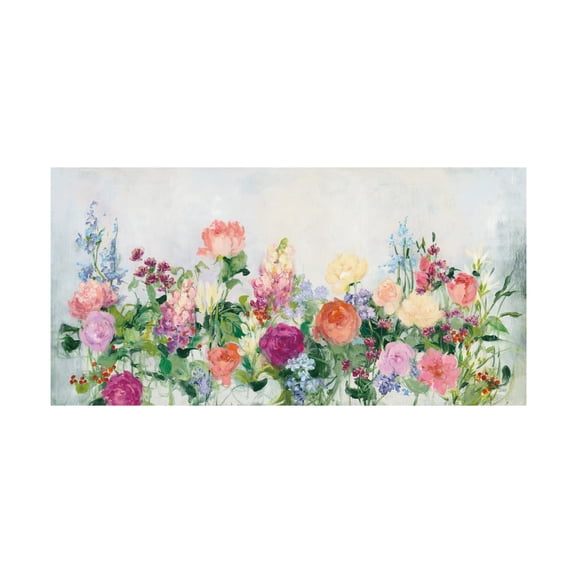 Trademark Fine Art Julia Purinton The Cutting Garden Canvas Wall Art - 12x24