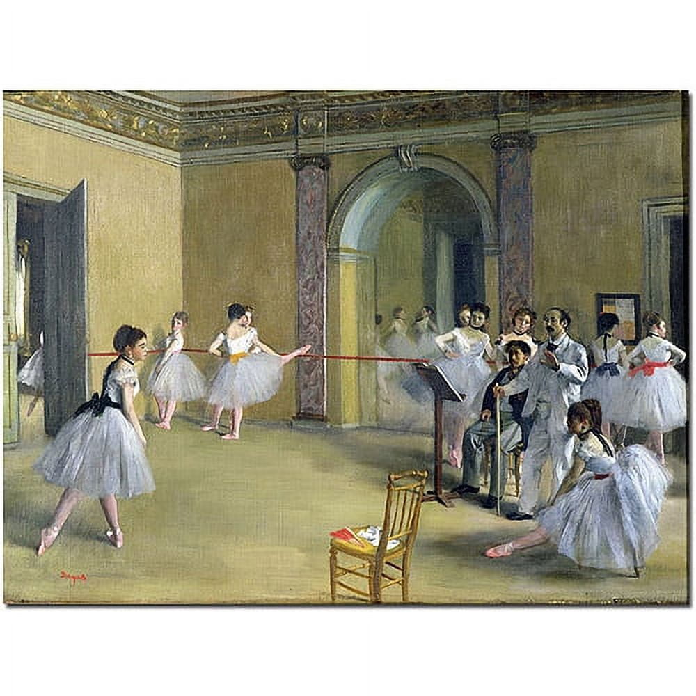 Trademark Fine Art "The Dance Foyer, 1872" Canvas Art by Edgar Degas