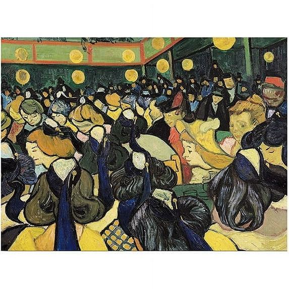 Trademark Fine Art "The Dance Hall at Arles 1888" Canvas Art by Vincent van Gogh