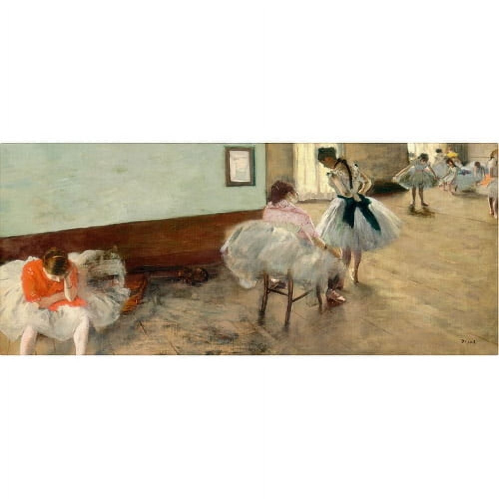 Trademark Fine Art "The Dance Lesson" 1879 Canvas Art by Edgar Degas