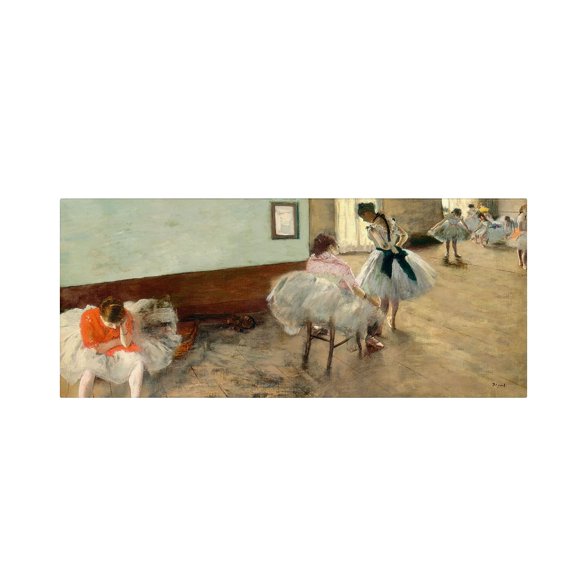 Trademark Fine Art "The Dance Lesson" 1879 Canvas Art by Edgar Degas