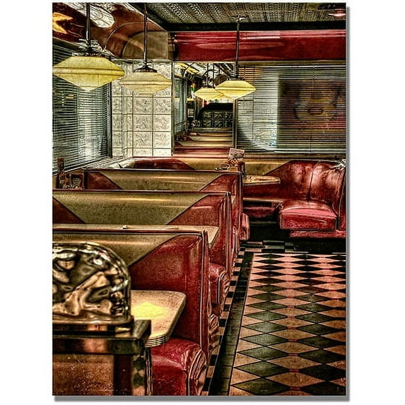 Trademark Fine Art "The Diner" Canvas Wall Art by Lois Bryan