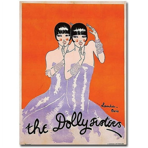 Trademark Fine Art "The Dolly Sisters" Canvas Art by Julien Landa