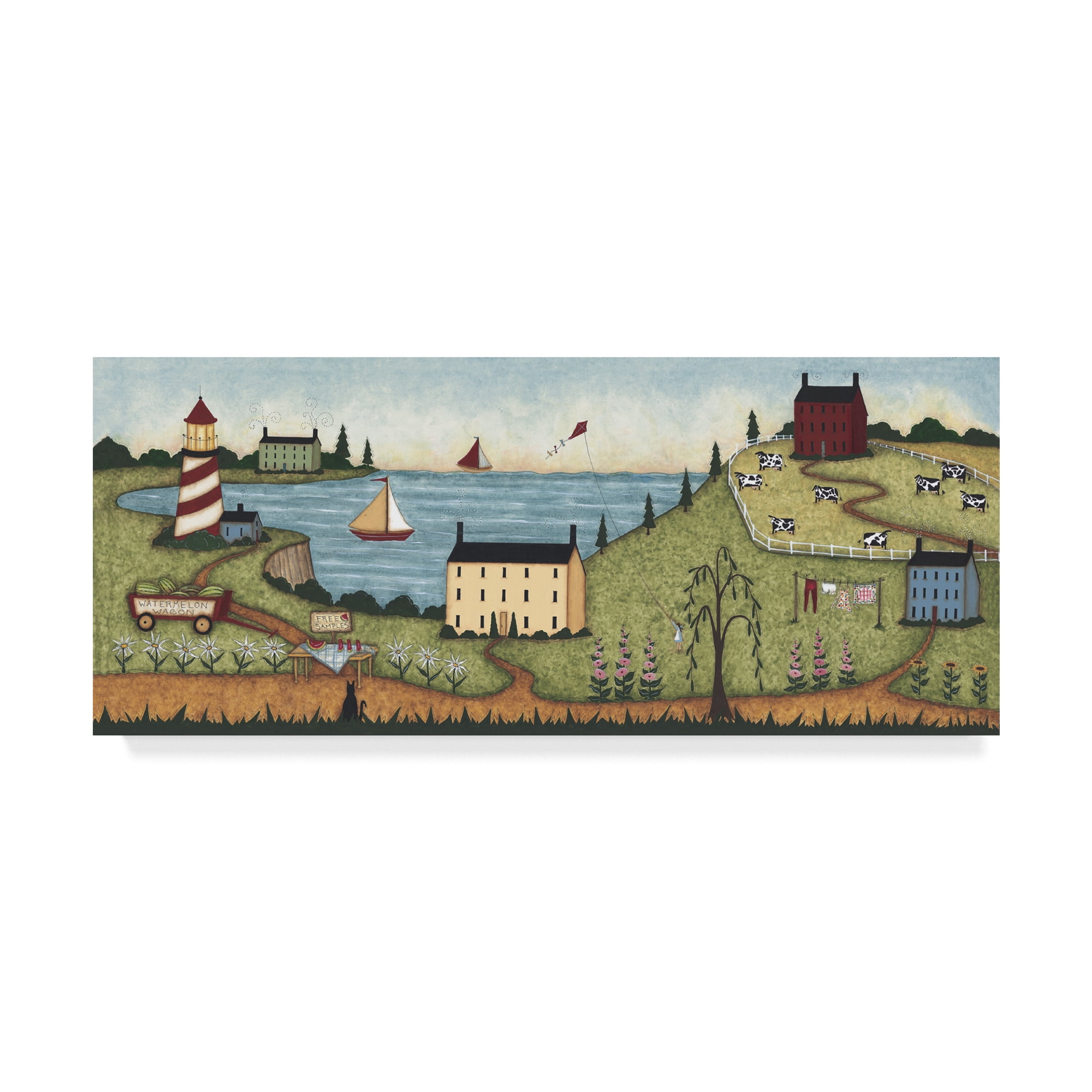 Trademark Fine Art 'The Edge Of Town' Canvas Art by Robin Betterley