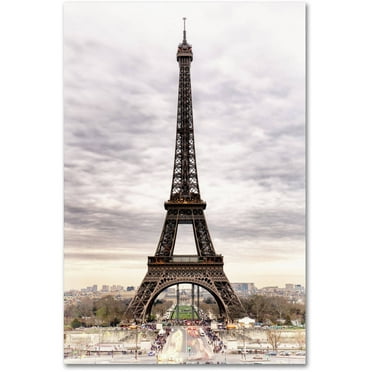 Trademark Fine Art "The Eiffel Tower" Canvas Art by Philippe Hugonnard