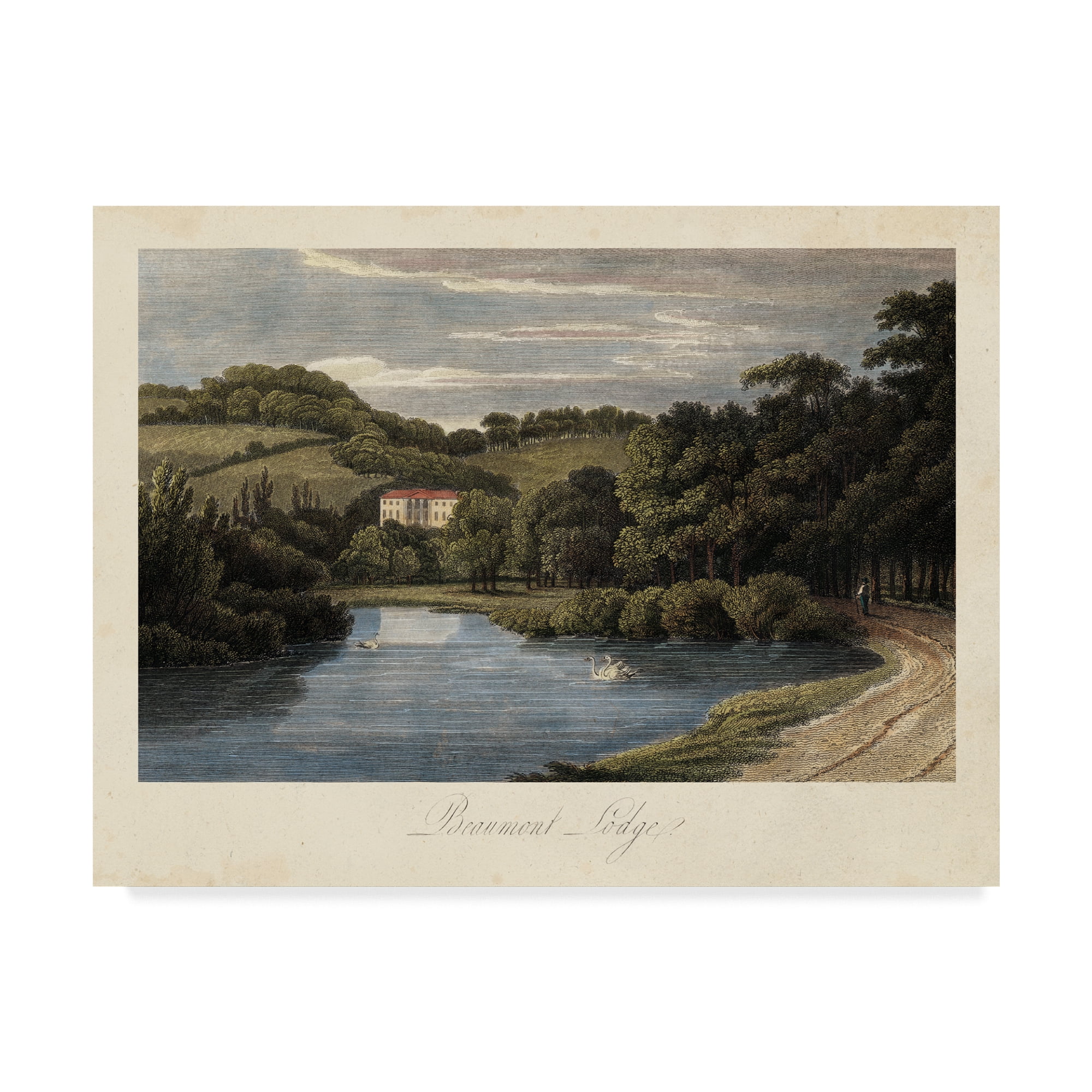 Trademark Fine Art 'The English Countryside III' Canvas Art by James Hakewill