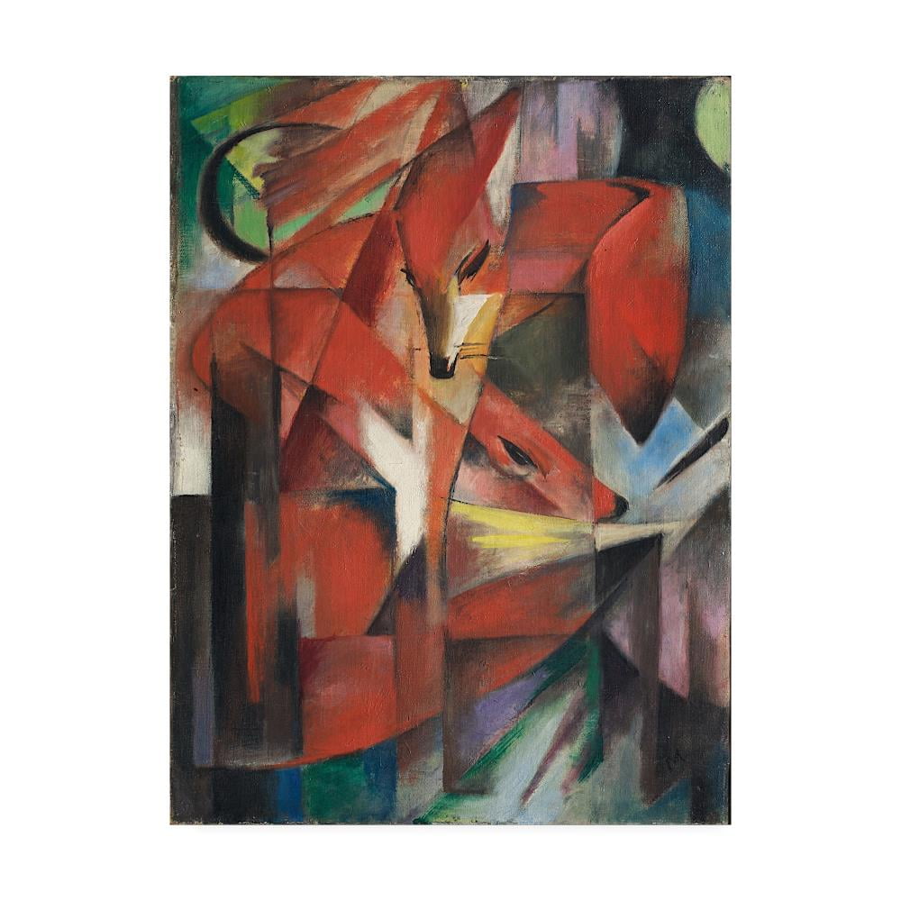 Franz Marc Abstract Red Fox Canvas Art, 35 x 47