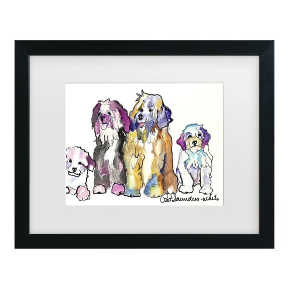Trademark Fine Art 'The Gang' Canvas Art by Pat Saunders-White