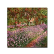Trademark Fine Art 'The Garden at Giverny' Canvas Art by Claude Monet
