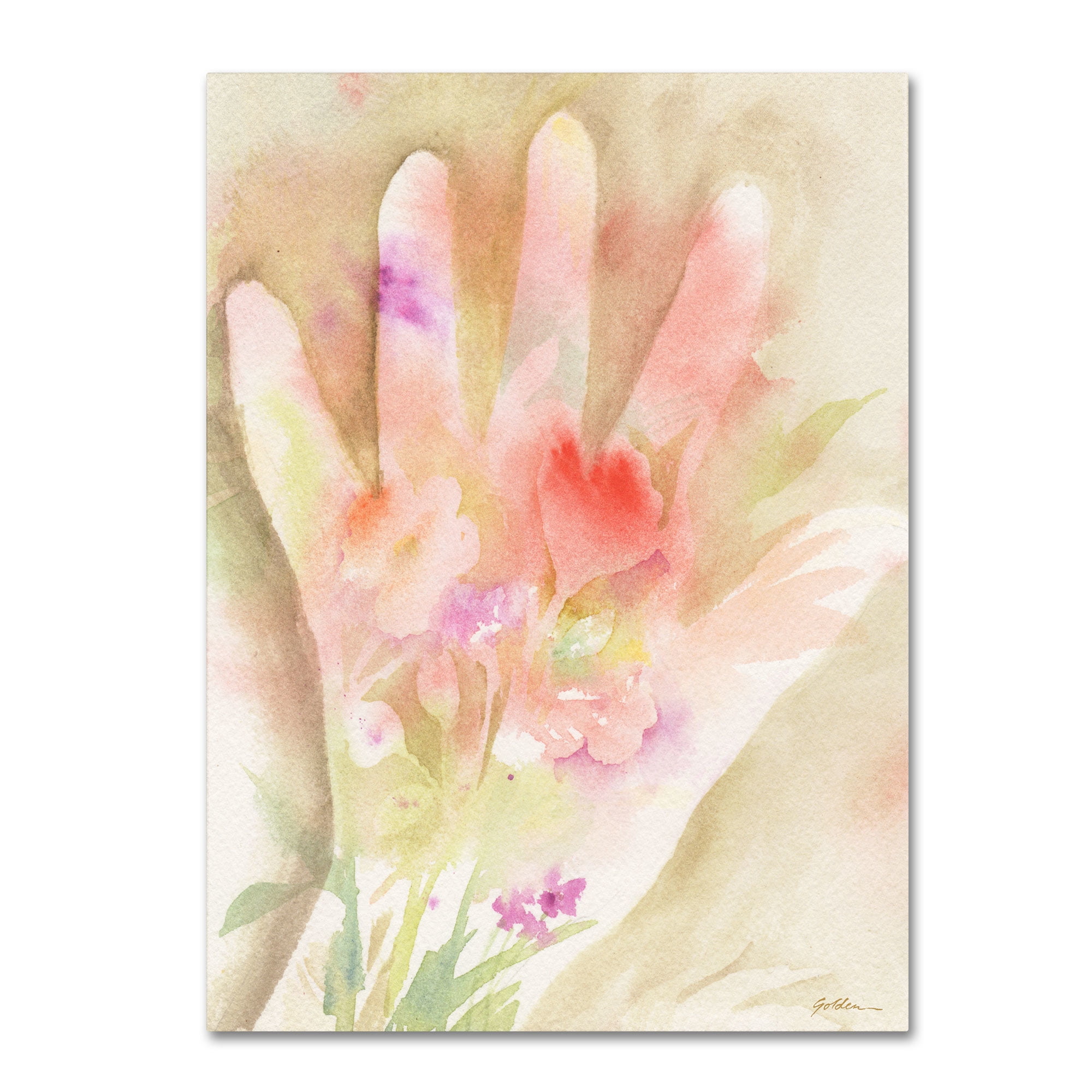 Sheila Golden 'The Gardener' Canvas Wall Art 35 x 47 Inches