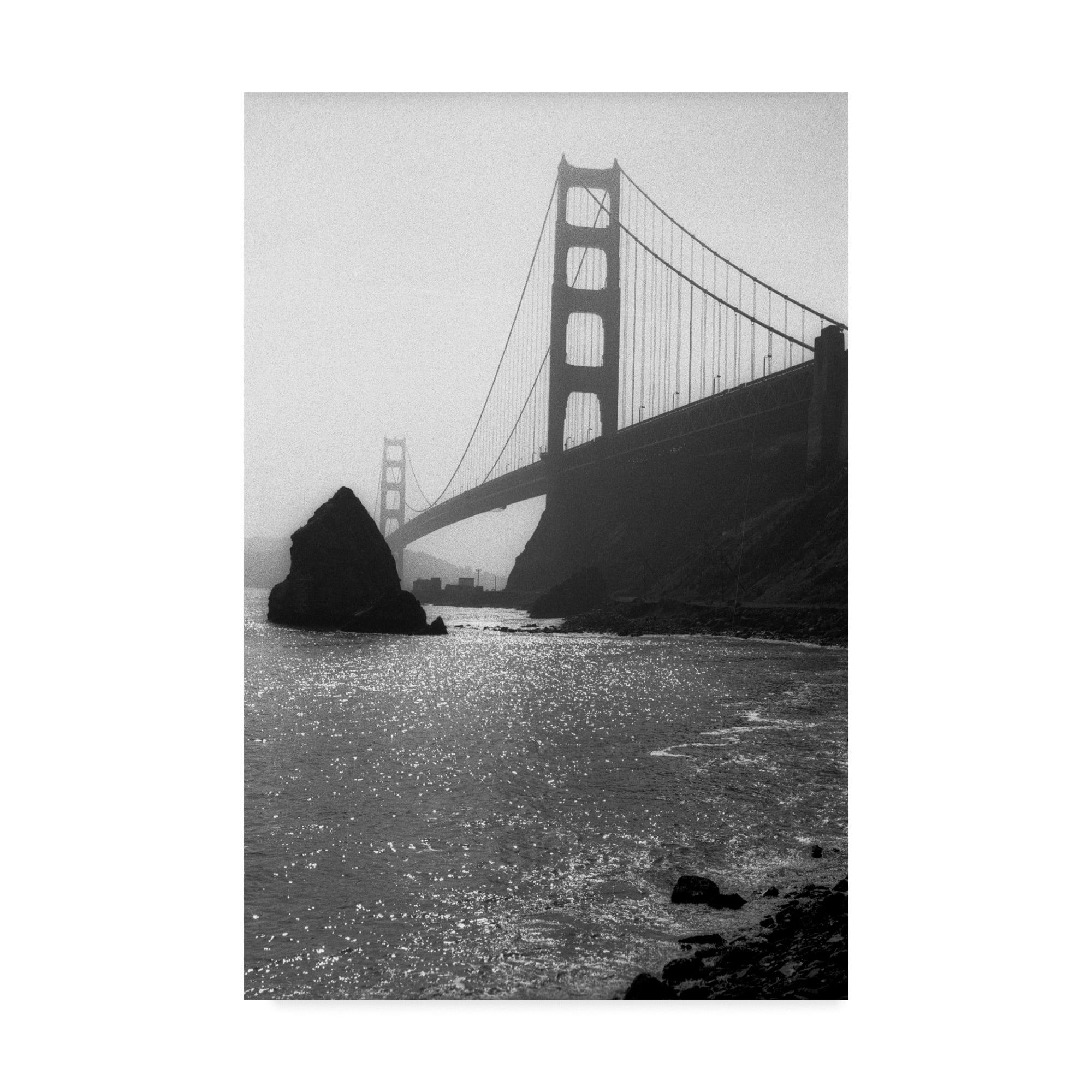 Trademark Fine Art 'The Golden Gate Bridge' Canvas Art by Lance Kuehne
