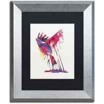 Trademark Fine Art 'The Great Emerge' Canvas Art by Robert Farkas, Black Matte, Silver Frame