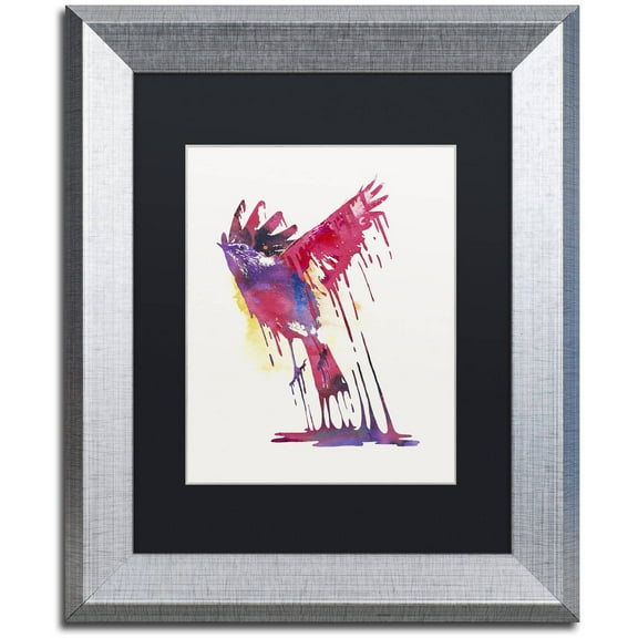 Trademark Fine Art 'The Great Emerge' Canvas Art by Robert Farkas, Black Matte, Silver Frame
