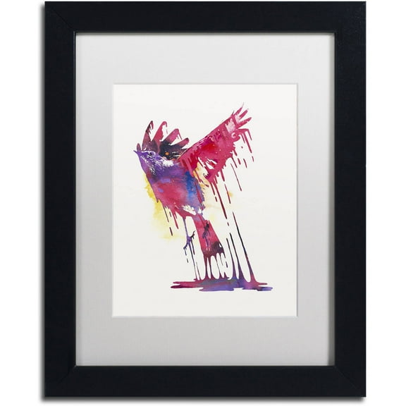 Trademark Fine Art 'The Great Emerge' Canvas Art by Robert Farkas, White Matte, Black Frame