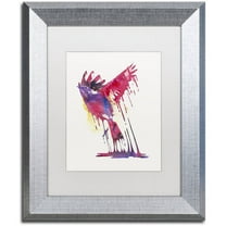 Trademark Fine Art 'The Great Emerge' Canvas Art by Robert Farkas, White Matte, Silver Frame