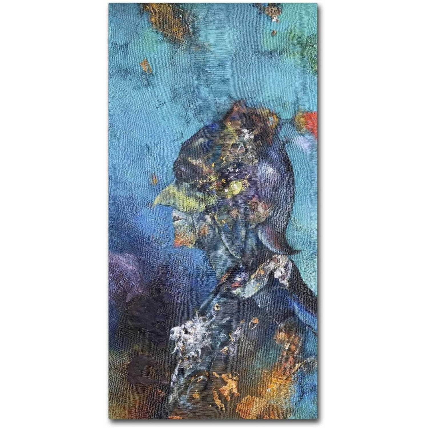 Trademark Fine Art 'The Green Man' Canvas Art by Nick Bantock