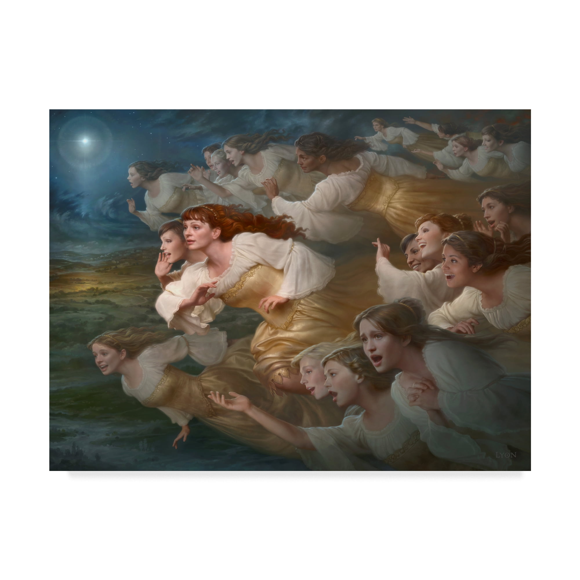Trademark Fine Art 'The Herald Angels' Canvas Art by Howard Lyon -  Walmart.com, image size:2000x2000