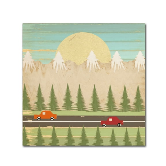 Trademark Fine Art 'The Highway' Canvas Art by Tammy Kushnir