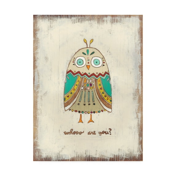 Trademark Fine Art 'The Hoots I' Canvas Art by June Erica Vess