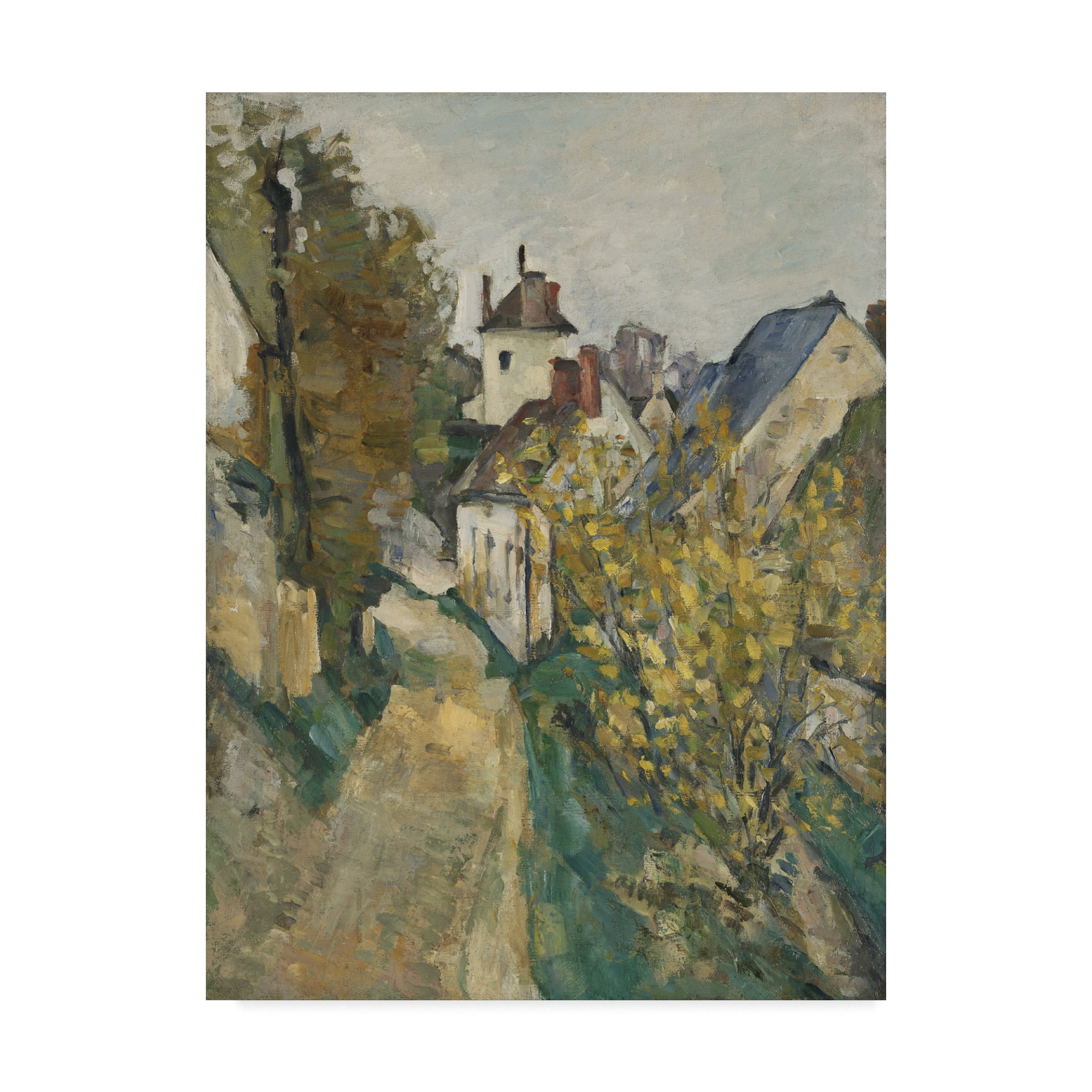 Trademark Fine Art 'The House Of Dr Gachet In Auverssuroise' Canvas Art by Paul Cezanne
