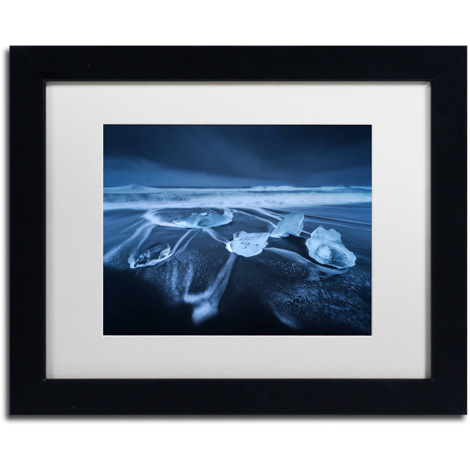 Trademark Fine Art "The Ice Age" Canvas Art by Mathieu Rivrin, White Matte, Black Frame