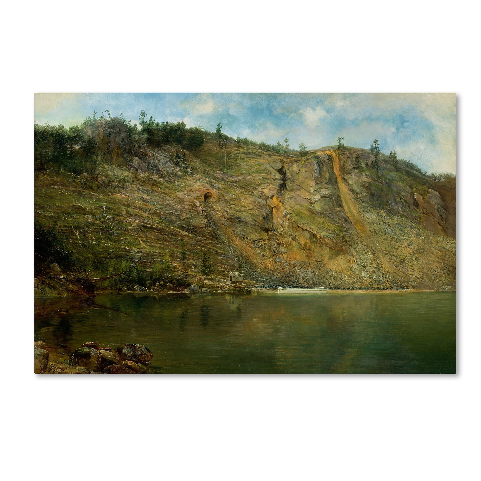Trademark Fine Art 'The Iron Mine Port Henry Ny' Canvas Art by Homer Dodge Martin