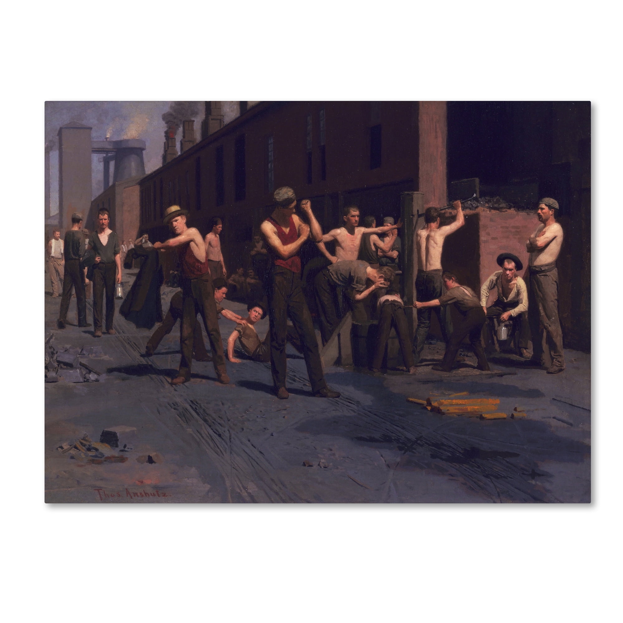 Trademark Fine Art 'The Iron Workers' Canvas Art by Thomas Anshutz