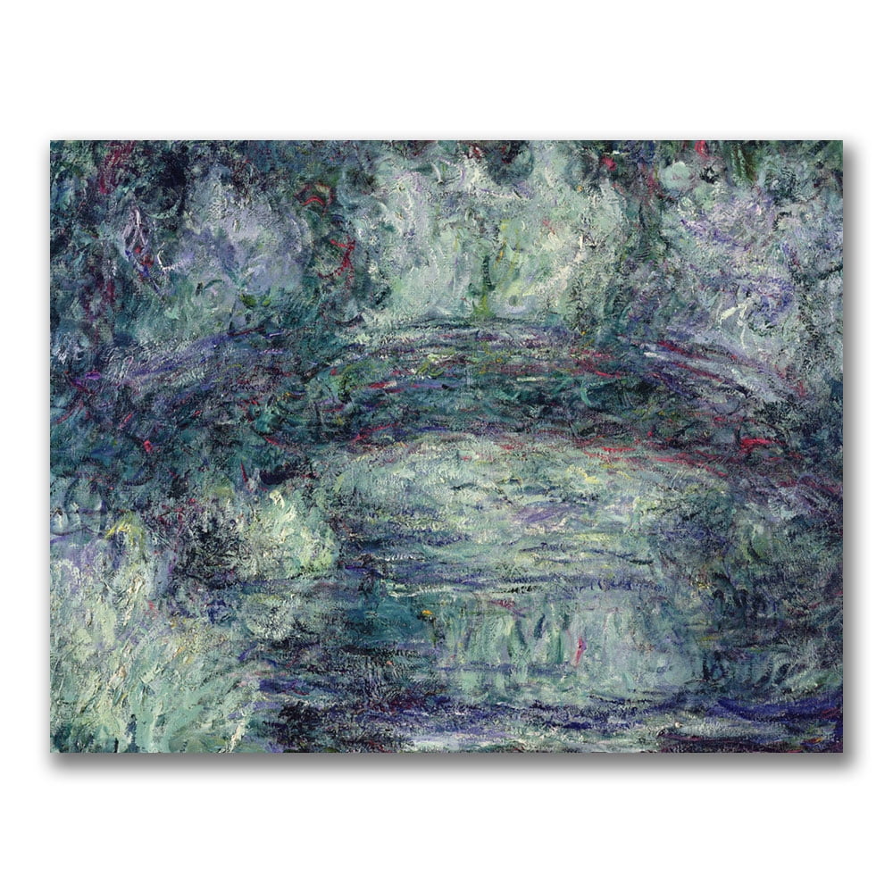 Trademark Fine Art "The Japanese Bridge III" Canvas Wall Art by Claude Monet