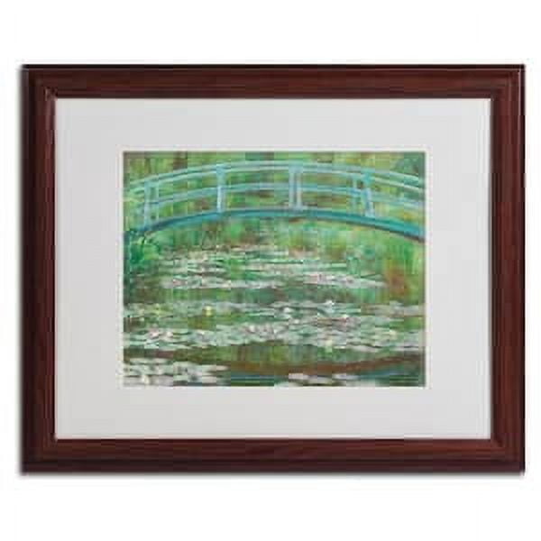 Claude Monet Japanese Footbridge Framed Canvas Art, 25" x 22"