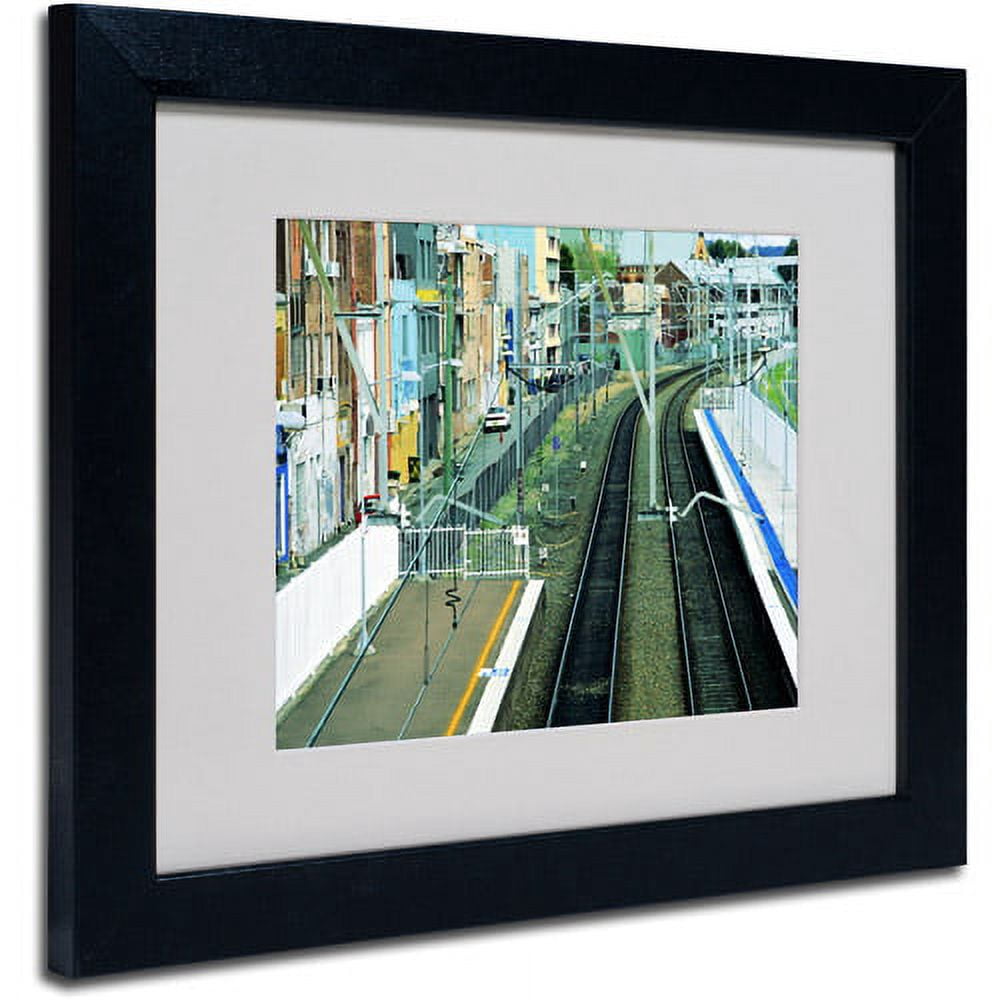 Trademark Fine Art "The Journey Starts" Framed Canvas Art by Beata Czyzowska Young