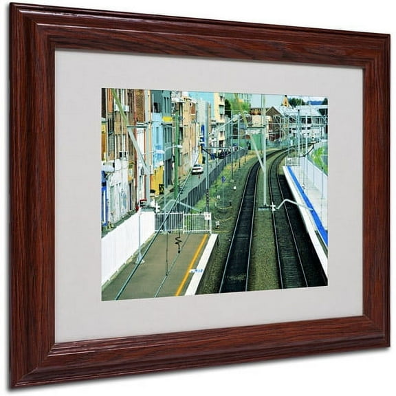 Trademark Fine Art "The Journey Starts" Framed Canvas Art by Beata Czyzowska Young