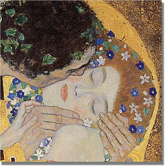 Trademark Fine Art "The Kiss II" Canvas Art by Gustav Klimt