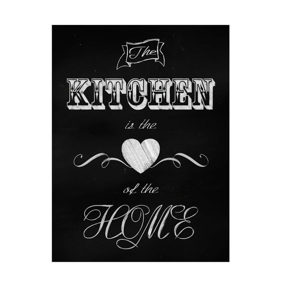 Trademark Fine Art 'The Kitchen Is The Heart' Canvas Art by Tina Lavoie