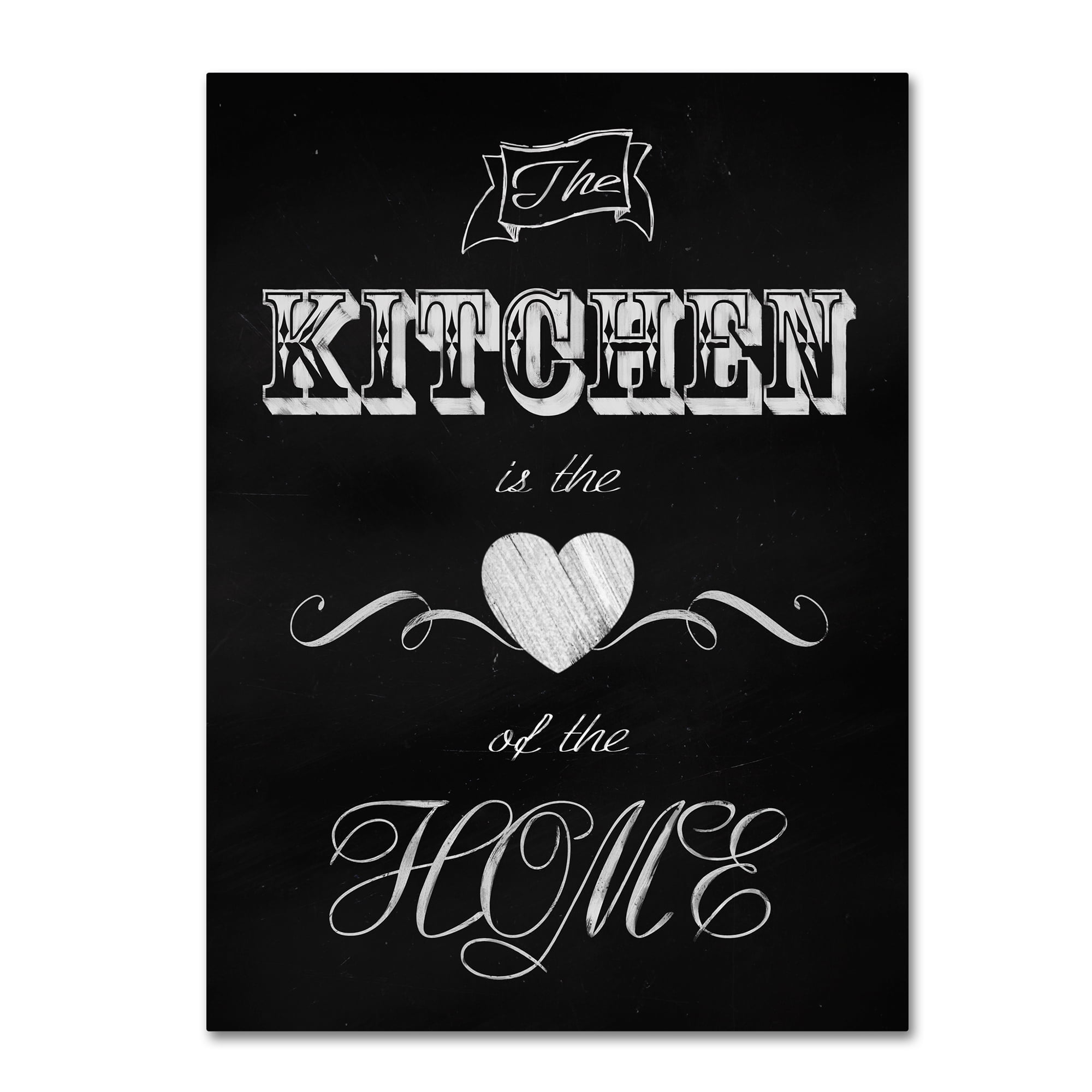 Trademark Fine Art 'The Kitchen Is The Heart' Canvas Art by Tina Lavoie