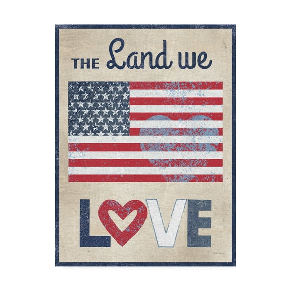 Trademark Fine Art 'The Land We Love Dark' Canvas Art by Beth Grove