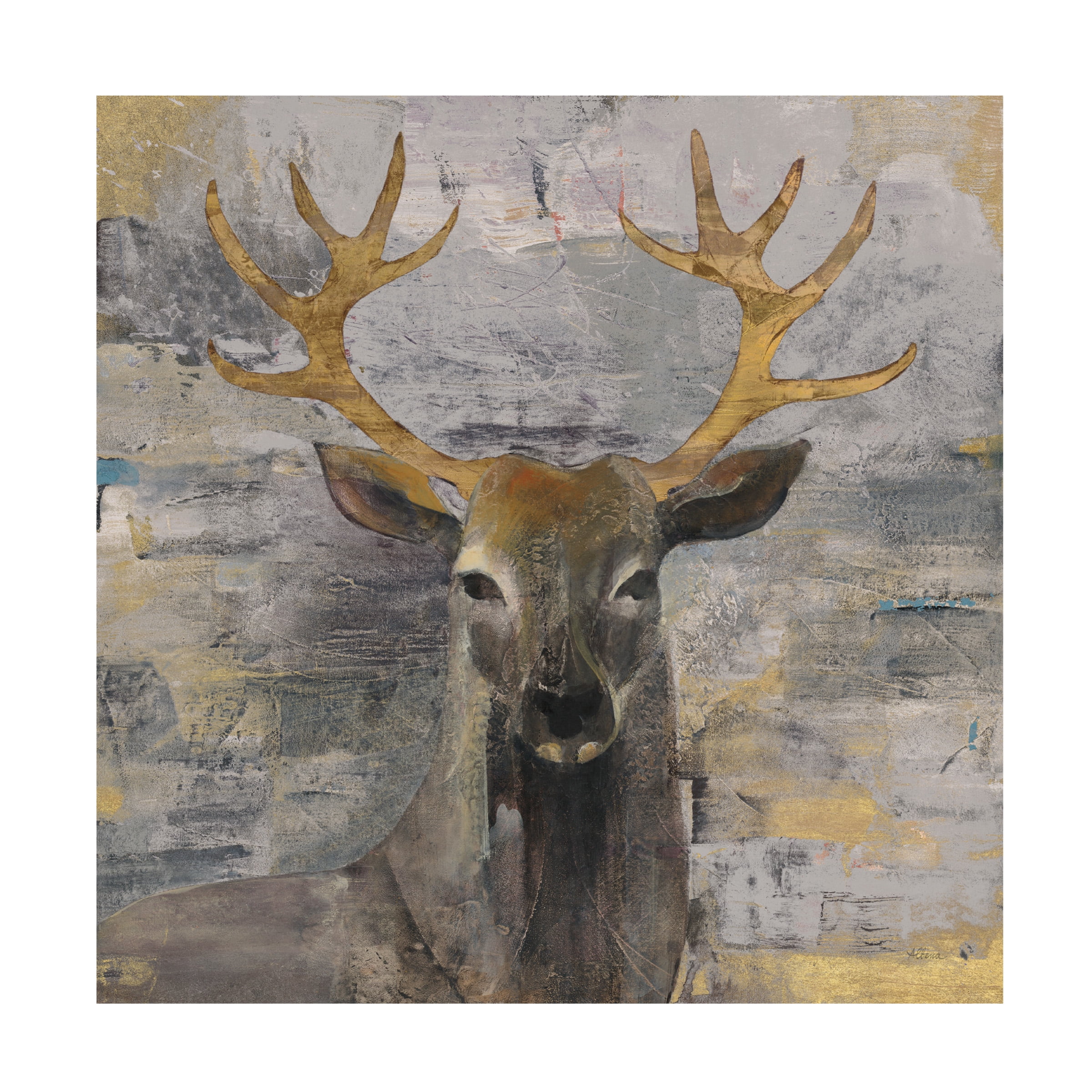 Trademark Fine Art Albena Hristova The Leader Gold Canvas Wall Art - 35x35