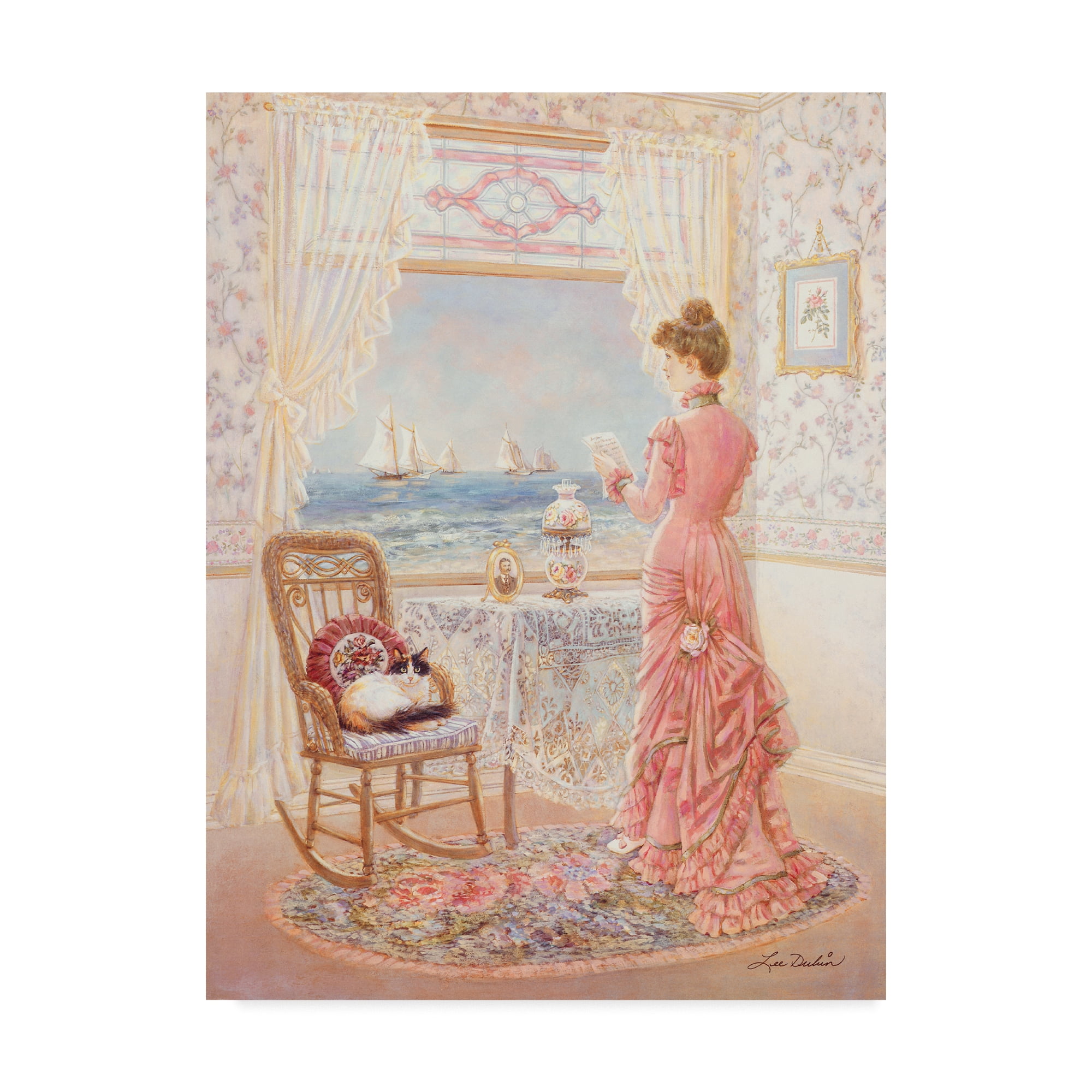 Trademark Fine Art 'The Letter Pink' Canvas Art by Lee Dubin