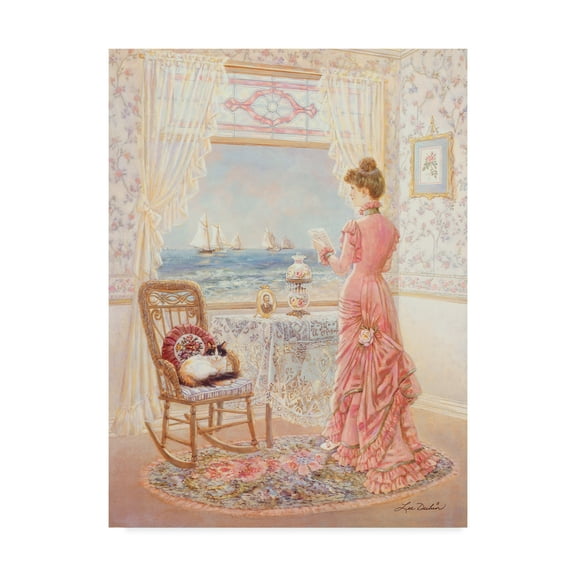 Trademark Fine Art 'The Letter Pink' Canvas Art by Lee Dubin