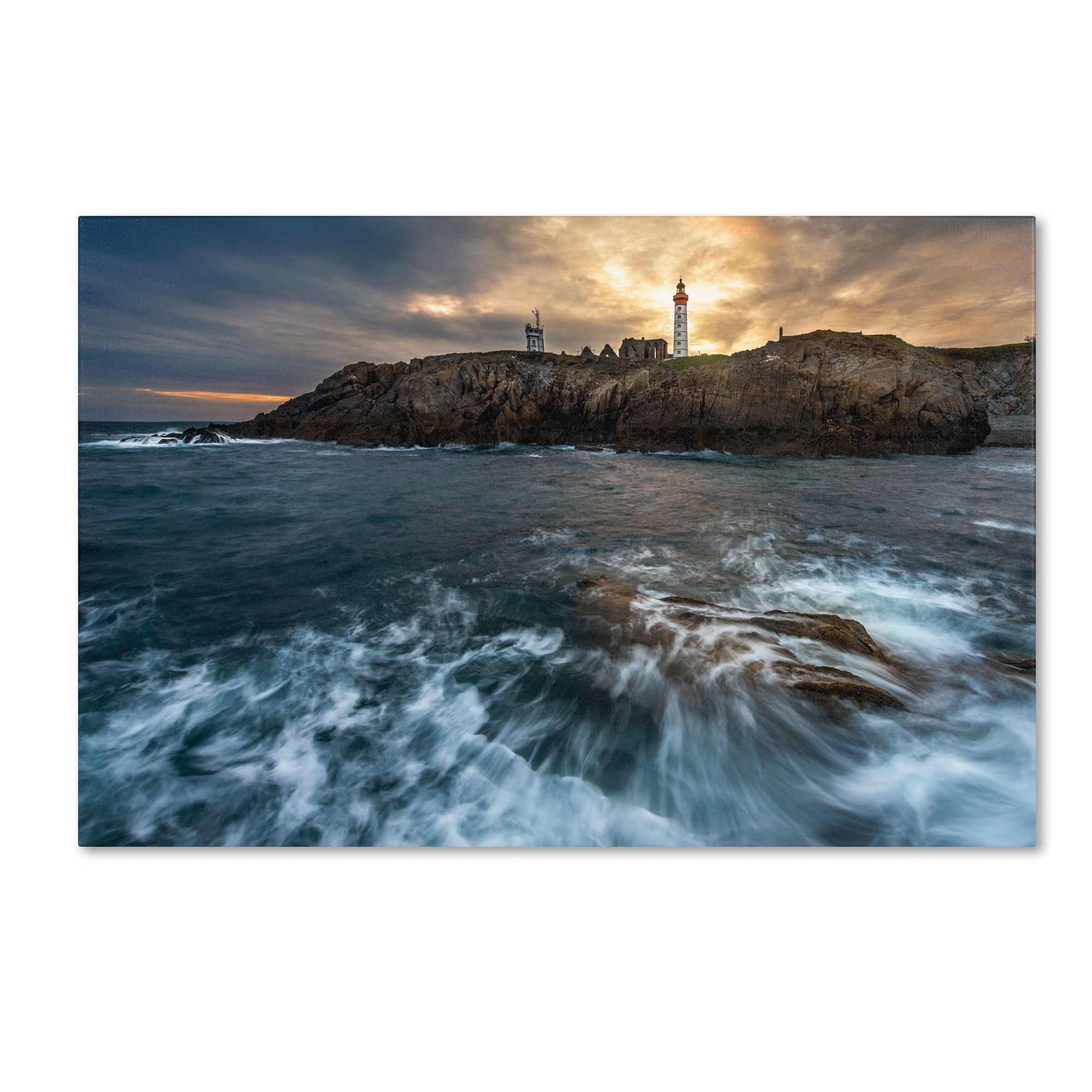 Trademark Fine Art "The Lighthouse" Canvas Art by Mathieu Rivrin