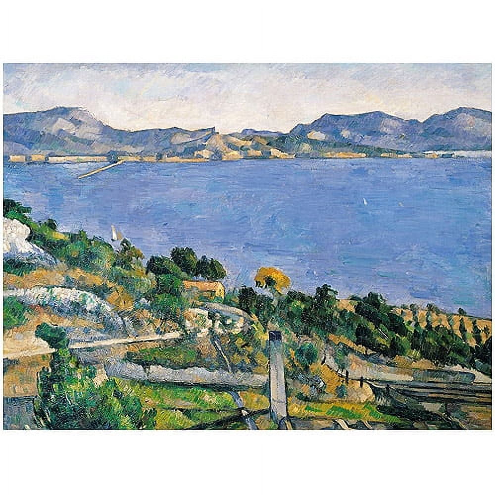 Trademark Fine Art "The Little Bridge 1879" Canvas Art by Paul Cezanne