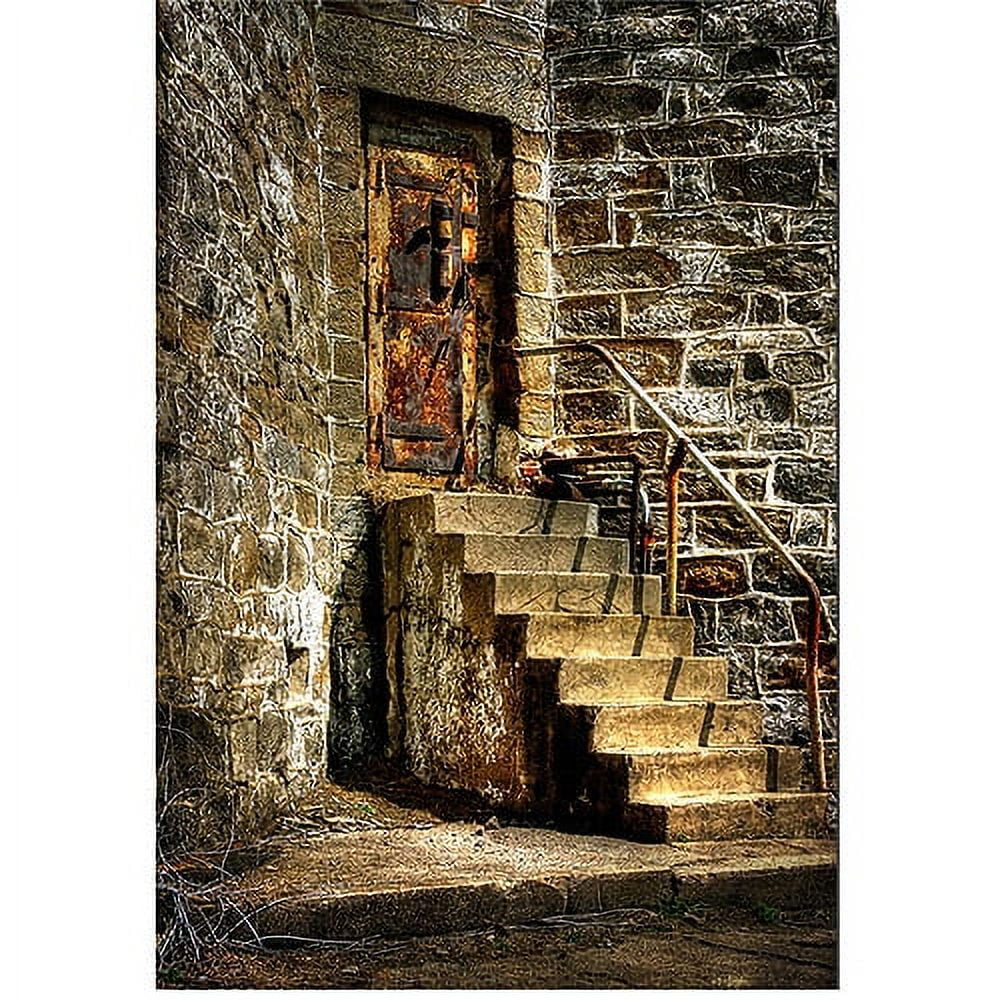 Rustic Brown and Beige Canvas Wall Art, 22x32-Inch