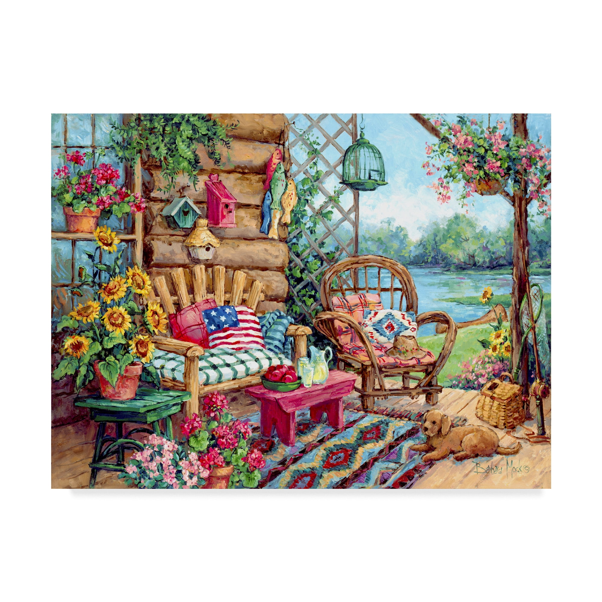 Trademark Fine Art 'The Lodge' Canvas Art by Barbara Mock