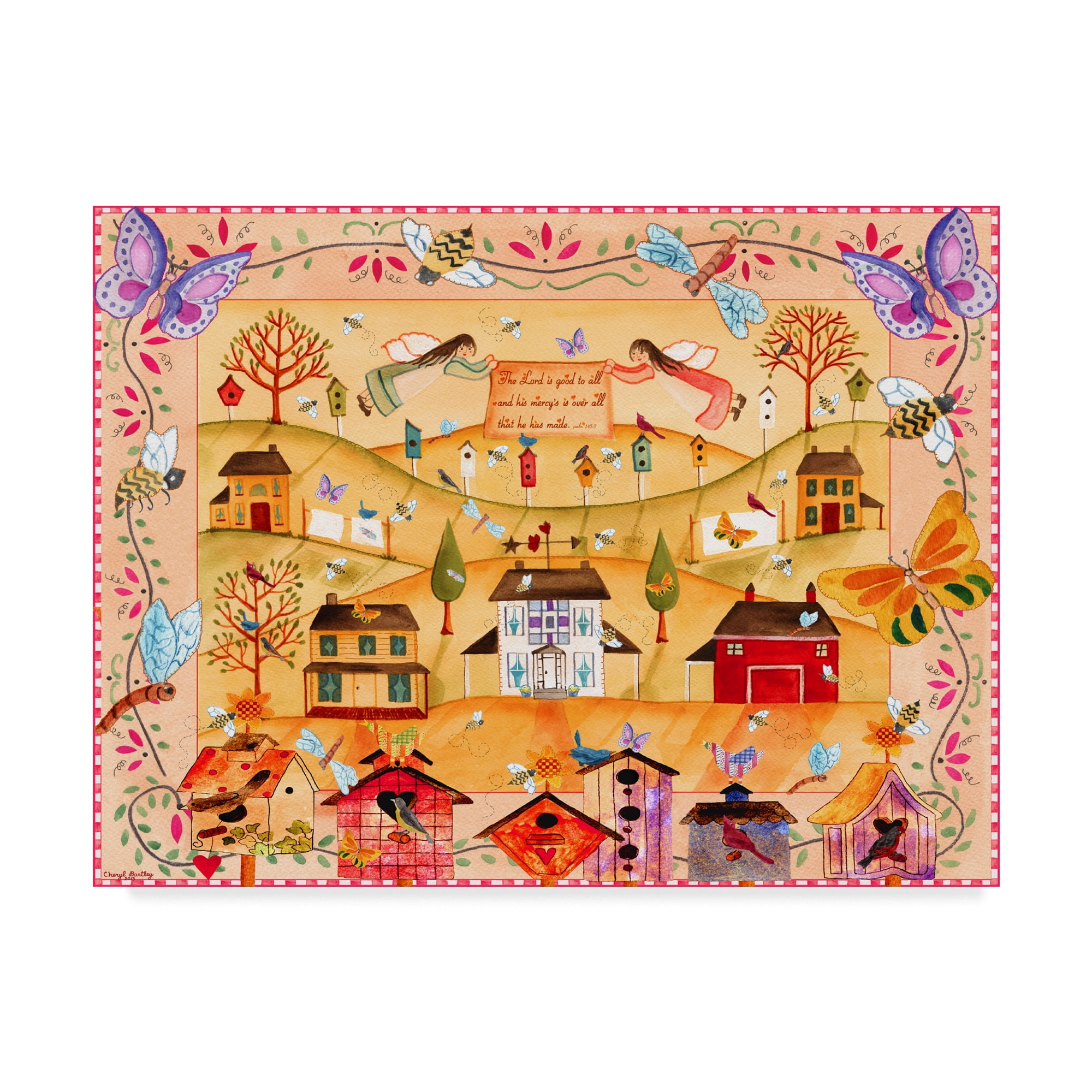 Trademark Fine Art 'The Lord Is Good To All' Canvas Art by Cheryl Bartley