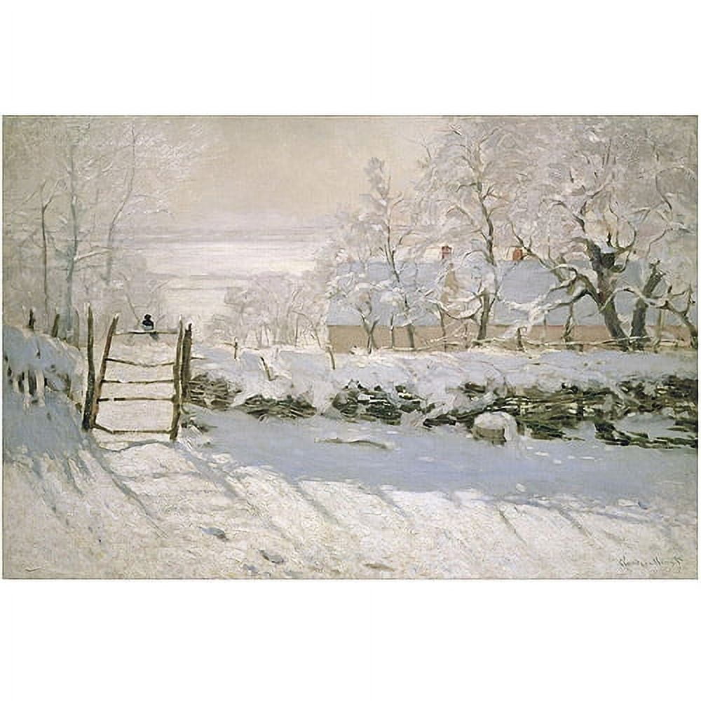 Claude Monet Winter Landscape Canvas Art, 30" x 47"