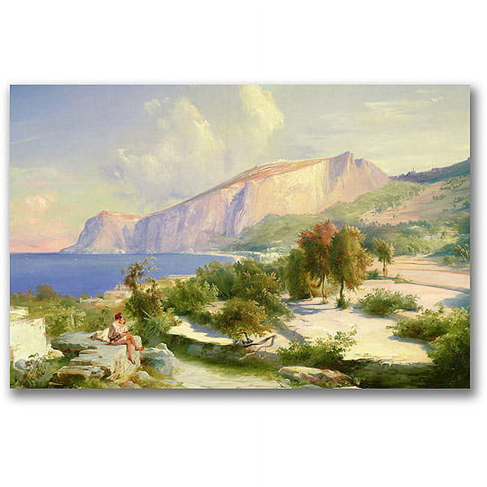 Trademark Fine Art "The Marina Grande" Canvas Wall Art by Karl Blechen