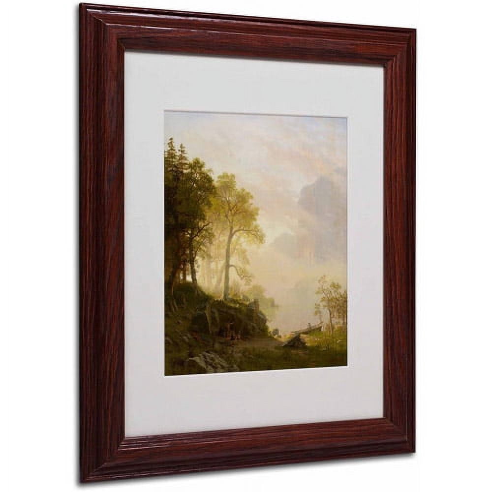 Trademark Fine Art "The Merced River" Canvas Art by Albert Bierstadt, Wood Frame