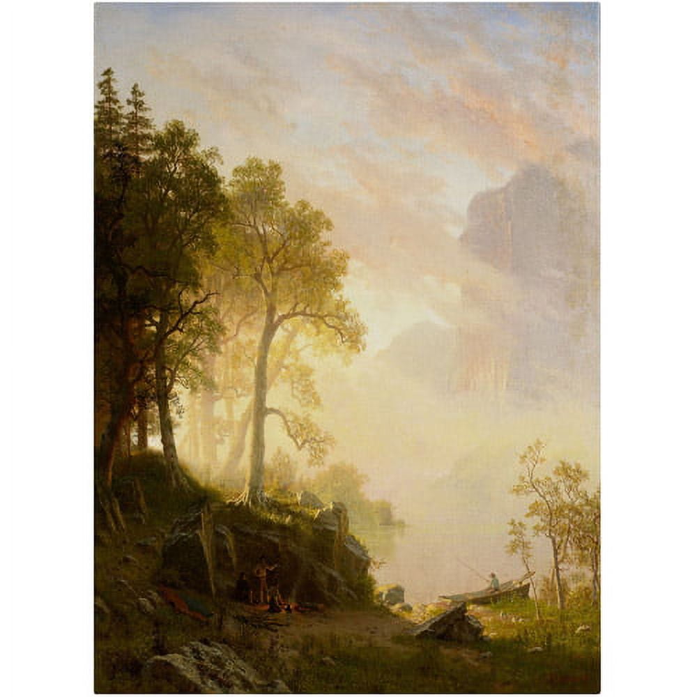 Trademark Fine Art "The Merced River In Yosemite" Canvas Art by Albert Bierstadt
