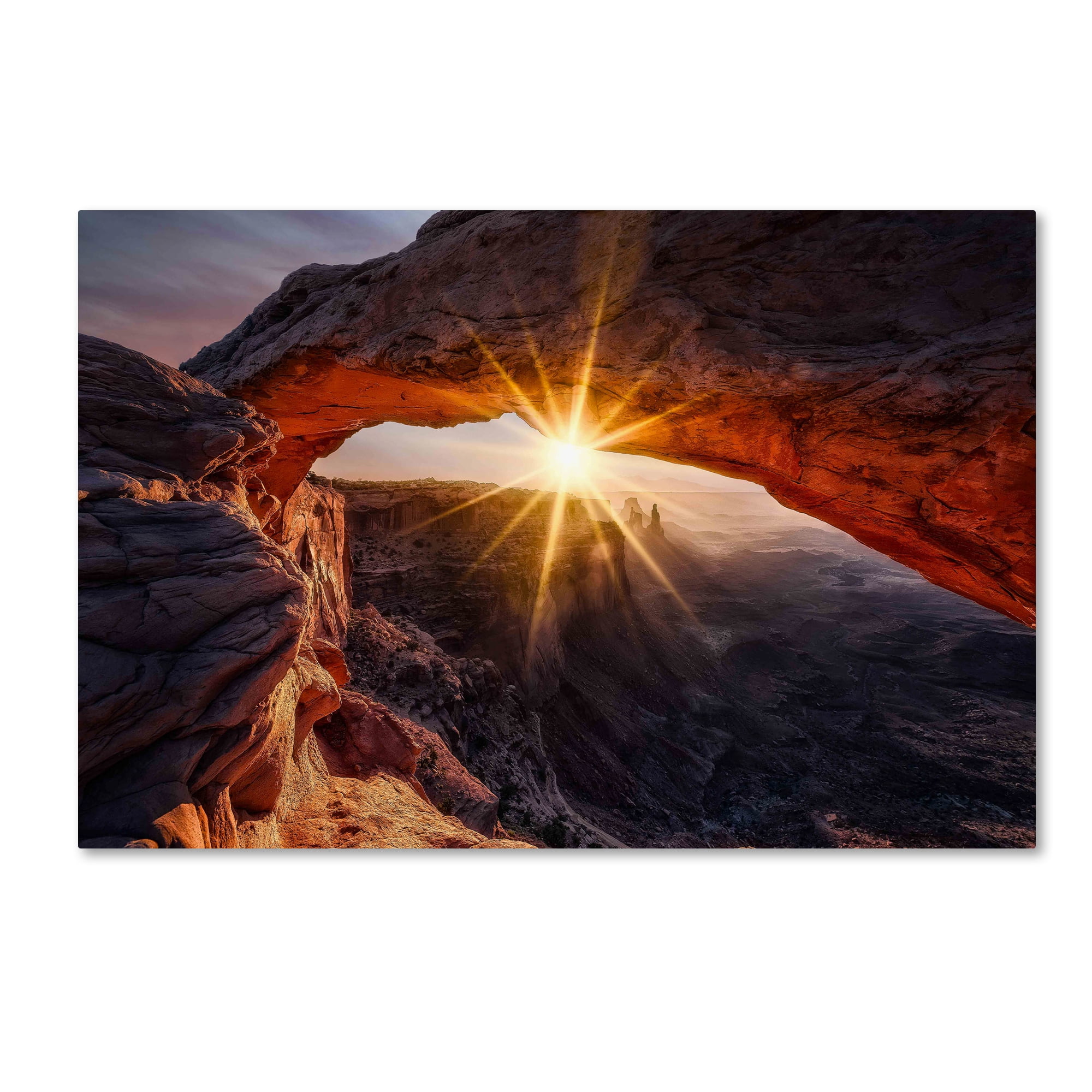 Trademark Fine Art 'The Mesa Arch' Canvas Art by Rene Colella