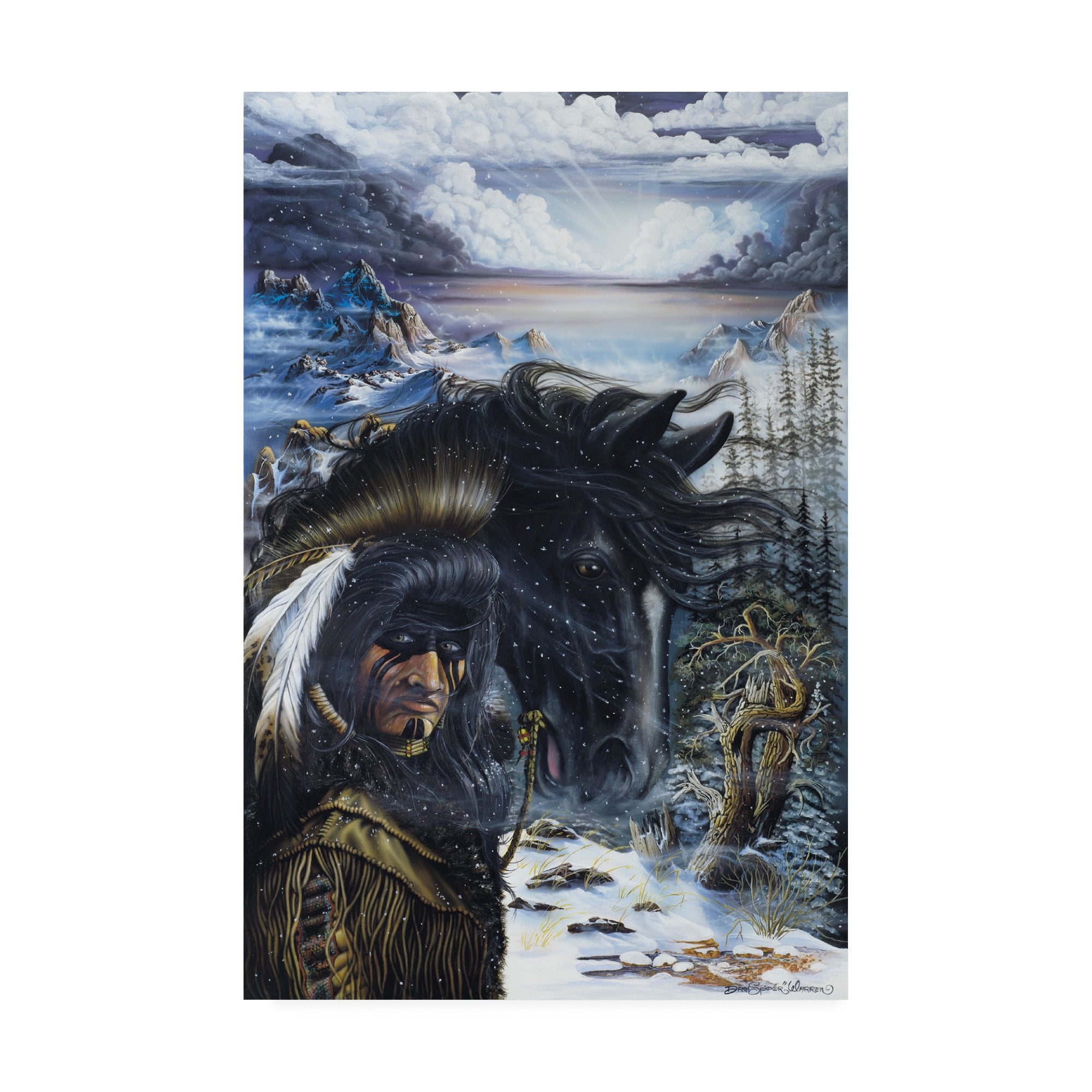 Trademark Fine Art 'The Messenger' Canvas Art by Dann Spider Warren